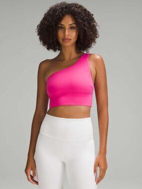 NWT Lululemon Align Asymmetrical Bra *Light Support, C/D Cup - Sonic Pink (10)